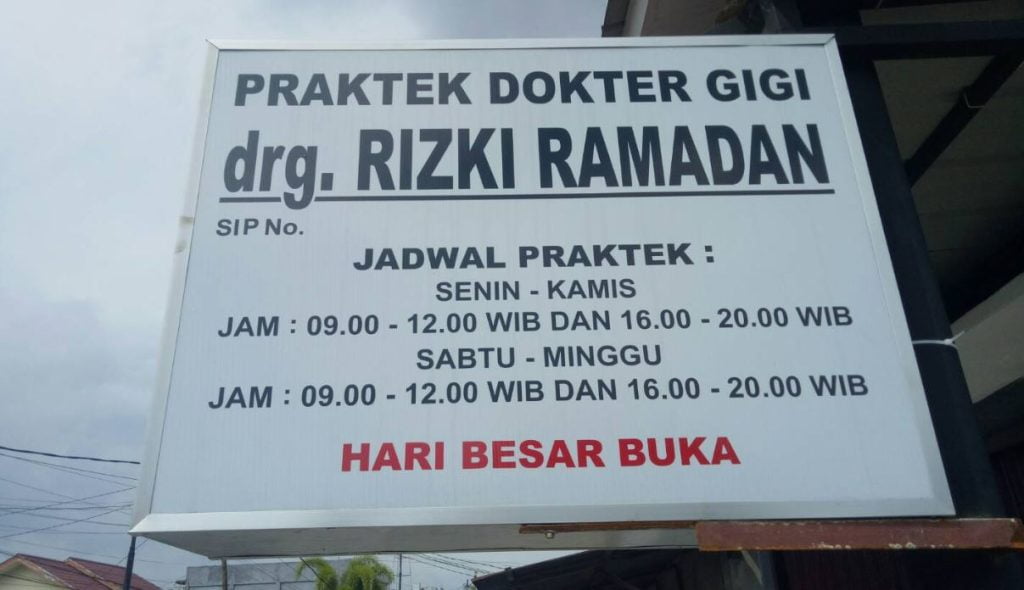 drg Rizki Ramadan pontianak 