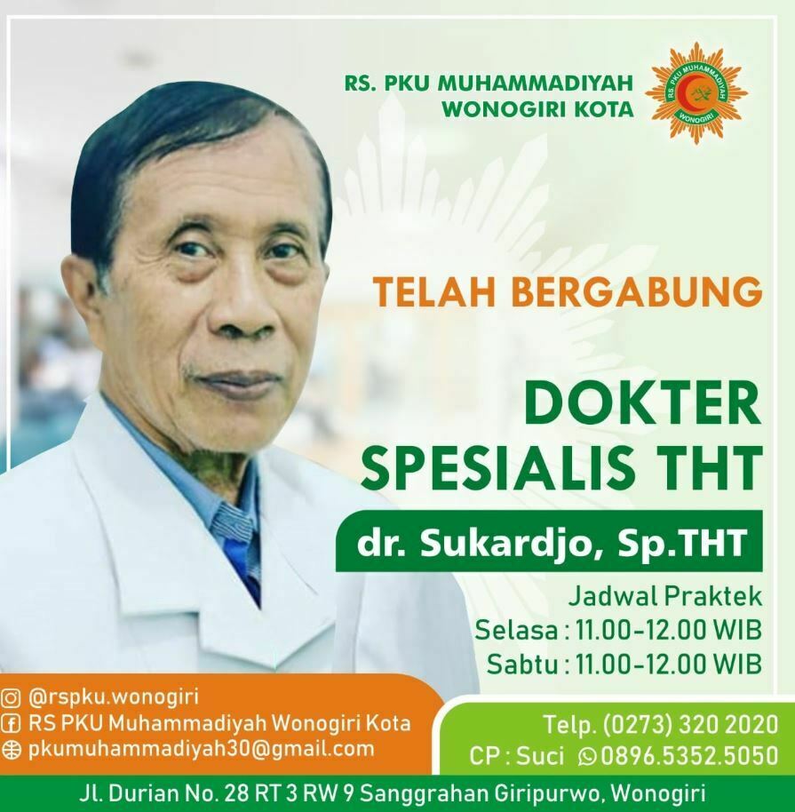 dr. Sukardjo, Sp.THT