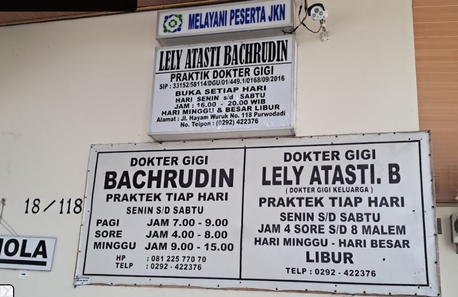 Praktik Dokter Gigi Lely Atasti Bachrudin