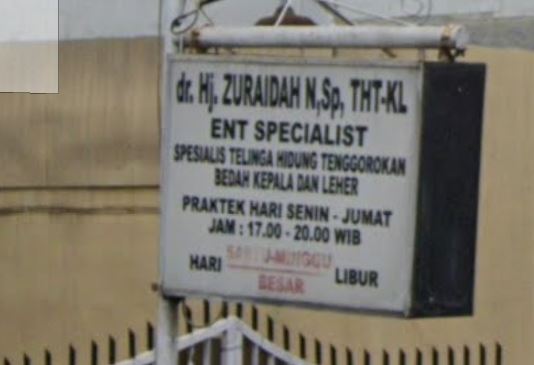dr. Hj. Zuraidah Nasution, Sp.THT-KL