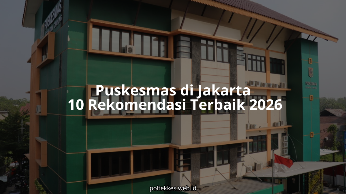 puskesmas di jakarta dengan layanan kesehatan masyarakat