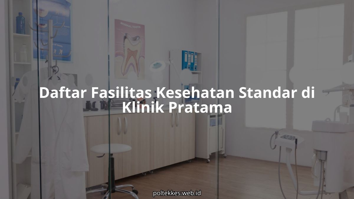 Interior ruang periksa dan peralatan medis standar di Klinik Pratama