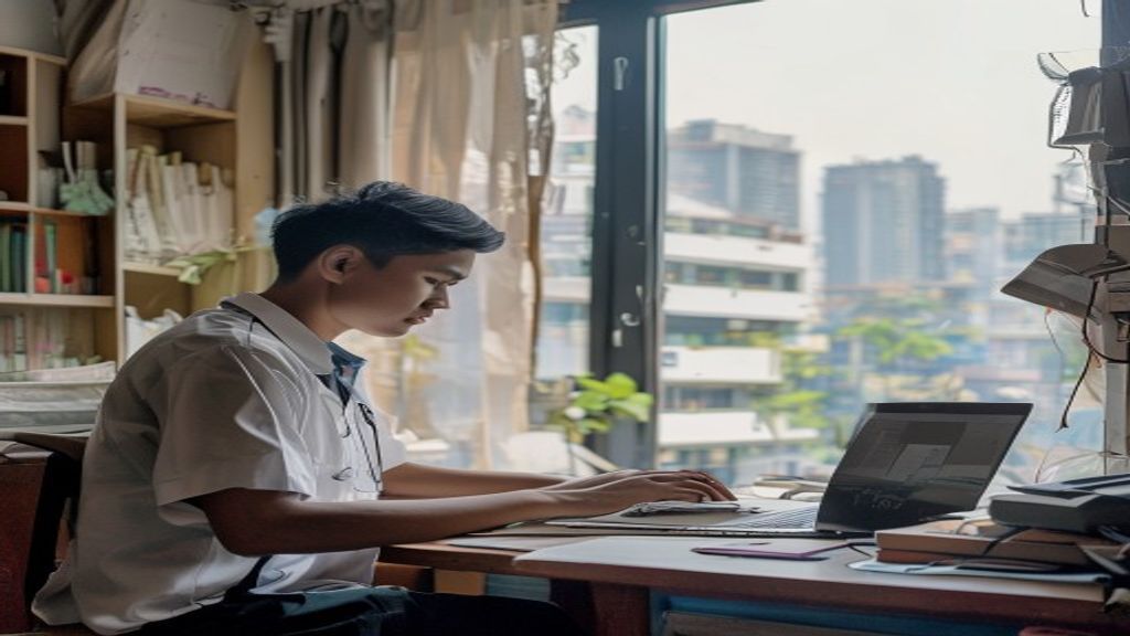 Grafik biaya hidup mahasiswa Poltekkes Kemenkes di kota‑kota besar Indonesia, menampilkan perbandingan biaya bulanan.