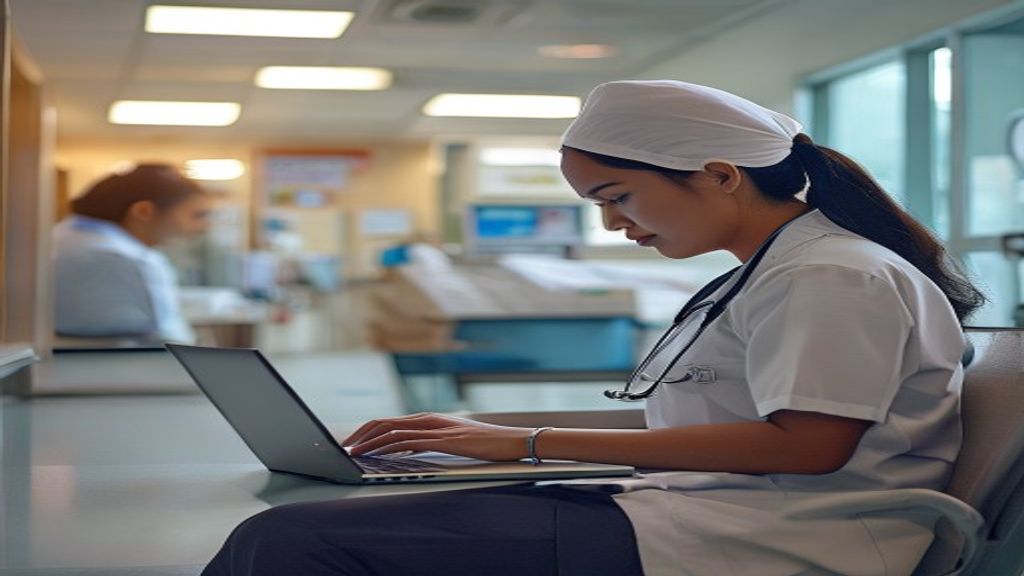Perawat bekerja di RS Siloam dengan peralatan medis modern